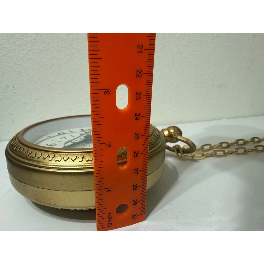Disney Descendants Rise of Red Pocket Watch Gold Spiral Face Cosplay Prop 5in